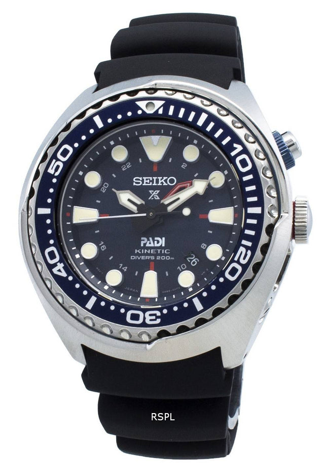 Kunnostettu Seiko Prospex SUN065 SUN065P1 SUN065P Kinetic PADI Edition sukeltajan 200M miesten kello