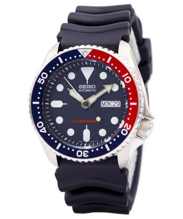 Kunnostettu Seiko Blue Dial automaattinen sukeltaja SKX009 SKX009K1 SKX009K 200M miesten kello