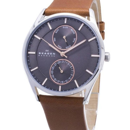 Kunnostettu Skagen Holst monitoiminen ruostumattomasta teräksestä valmistettu kvartsi SKW6086 miesten kello