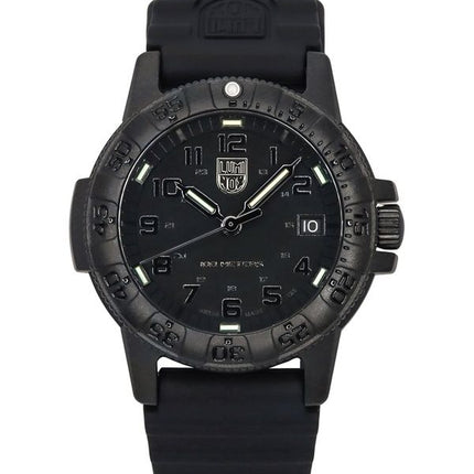 Kunnostettu Luminox Leatherback SEA Turtle silikoniranneke musta kellotaulu Sveitsin kvartsi XS.0301.BO.L 100M miesten kello