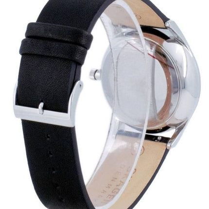Kunnostettu Skagen Holst Open Heart nahkainen automaattinen SKW6710 miesten kello