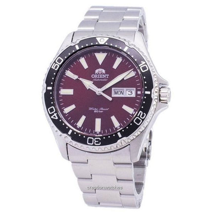 Kunnostettu Orient Kamasu Mako III ruostumaton teräs kellotaulu automaattinen RA-AA0003R19B 200M miesten kello