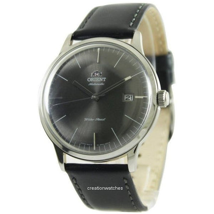 Kunnostettu Orient Bambino Classic nahkaranneke harmaa kellotaulu automaattinen ER2400KA miesten kello
