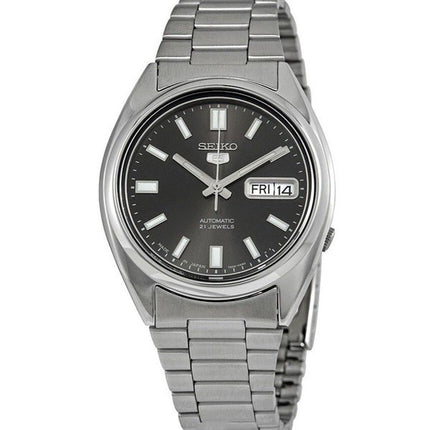 Kunnostettu Seiko 5 ruostumattomasta teräksestä valmistettu musta kellotaulu SNXS79J1 miesten kello
