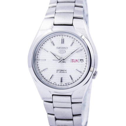 Kunnostettu Seiko 5 ruostumattomasta teräksestä valmistettu hopea kellotaulu automaattinen SNK601K1 miesten kello