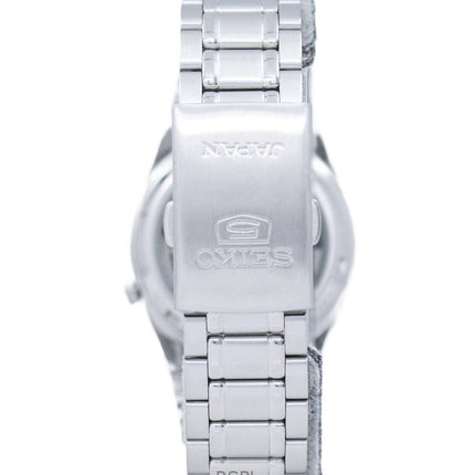 Kunnostettu Seiko 5 ruostumattomasta teräksestä valmistettu musta kellotaulu automaattinen SNK063J5 unisex kello