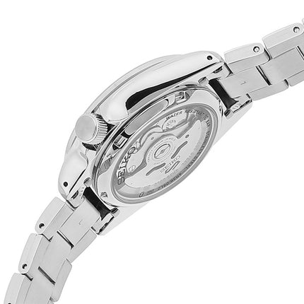 Kunnostettu Seiko 5 Sports ruostumattomasta teräksestä valmistettu musta kellotaulu automaattinen SRPE57K1 100M miesten kello