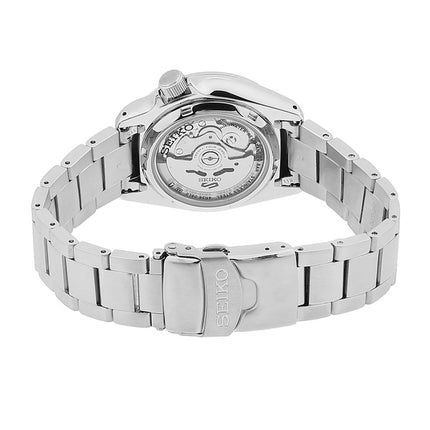 Kunnostettu Seiko 5 Sports ruostumattomasta teräksestä valmistettu musta kellotaulu automaattinen SRPE57K1 100M miesten kello