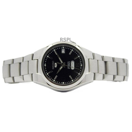 Kunnostettu Seiko 5 ruostumattomasta teräksestä valmistettu musta kellotaulu automaattinen SNK623K1 miesten kello