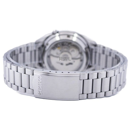 Kunnostettu Seiko 5 ruostumattomasta teräksestä valmistettu harmaa kellotaulu automaattinen 21 jalokivet SNXS75K1 miesten kello