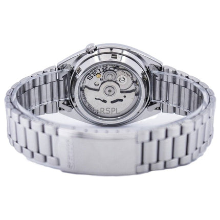 Kunnostettu Seiko 5 ruostumattomasta teräksestä valmistettu harmaa kellotaulu automaattinen 21 jalokivet SNXS75K1 miesten kello