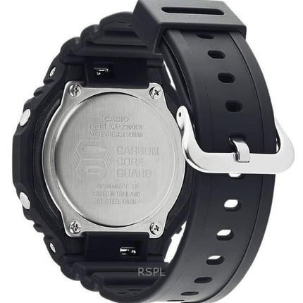Kunnostettu Casio G-Shock Neon Accent analoginen digitaalinen musta kellotaulu Quartz GA-2100-1A2 200M miesten kello