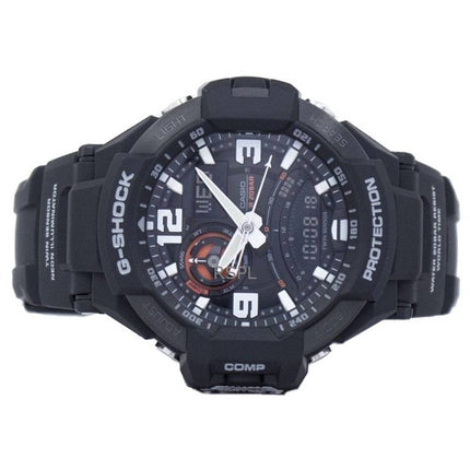 Kunnostettu Casio G-Shock analoginen digitaalinen hartsihihna musta kellotaulu Quartz GA-1000-1A 200M miesten kello