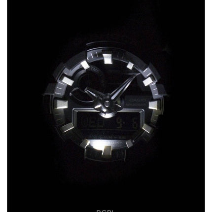 Kunnostettu Casio G-Shock analoginen digitaalinen hartsihihna, musta kellotaulu GA-700-1B 200M miesten kello