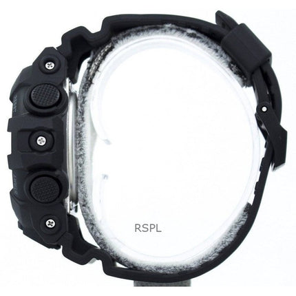 Kunnostettu Casio G-Shock analoginen digitaalinen hartsihihna, musta kellotaulu GA-700-1B 200M miesten kello
