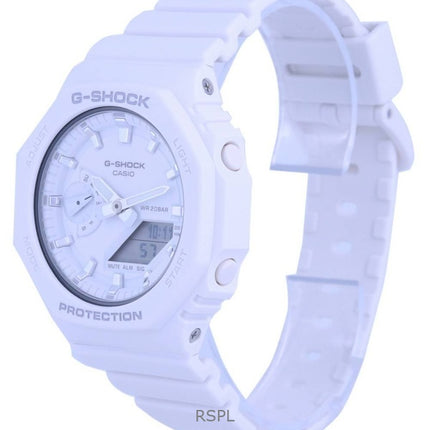 Kunnostettu Casio G-Shock analoginen digitaalinen hartsihihna valkoinen kellotaulu kvartsi GMA-S2100-7A 200M naisten kello