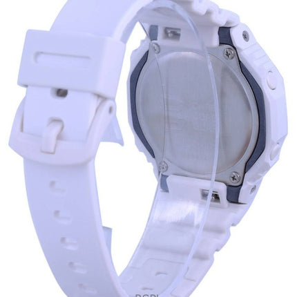Kunnostettu Casio G-Shock analoginen digitaalinen hartsihihna valkoinen kellotaulu kvartsi GMA-S2100-7A 200M naisten kello