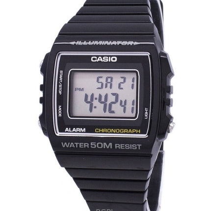 Kunnostettu Casio digitaalinen kronografihartsihihna kvartsi W-215H-1AVDF Unisex kello