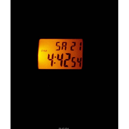 Kunnostettu Casio digitaalinen kronografihartsihihna kvartsi W-215H-1AVDF Unisex kello