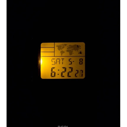 Kunnostettu Casio Digital Gold Tone ruostumattomasta teräksestä valmistettu kvartsi A500WGA-9DF miesten kello