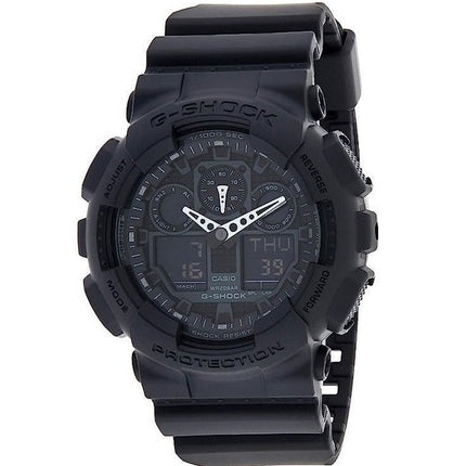 Kunnostettu Casio G-Shock analoginen digitaalinen musta kellotaulu kvartsi GA-100-1A1 200M miesten kello