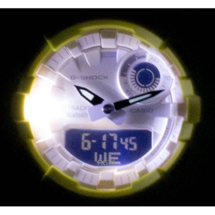 Kunnostettu Casio G-Shock analoginen digitaalinen hartsihihna valkoinen kellotaulu kvartsi GMA-B800-9A 200M miesten kello
