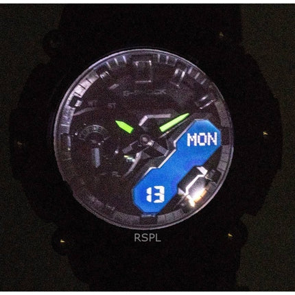 Kunnostettu Casio G-Shock analoginen digitaalinen musta kellotaulu kvartsi GA-2200BB-1A 200M miesten kello