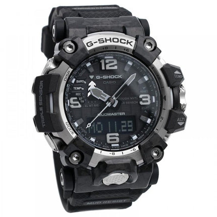 Kunnostettu Casio G-Shock Mudmaster Analoginen digitaalinen musta kellotaulu Solar GWG-2000-1A1 200M miesten kello