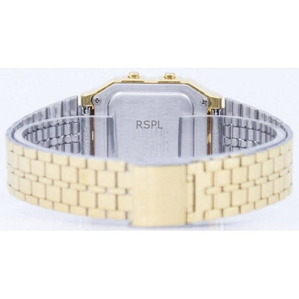 Kunnostettu Casio digitaalinen ruostumattomasta teräksestä valmistettu kvartsi A500WGA-9DF miesten kello