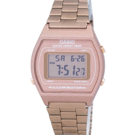 Kunnostettu Casio digitaalinen ruostumattomasta teräksestä valmistettu kvartsi B640WC-5ADF miesten kello