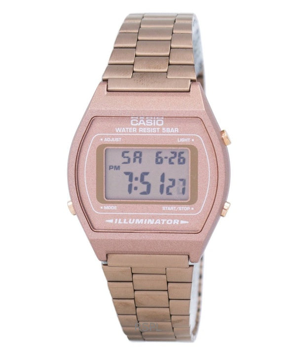 Kunnostettu Casio digitaalinen ruostumattomasta teräksestä valmistettu kvartsi B640WC-5ADF miesten kello