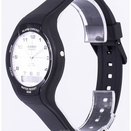 Kunnostettu Casio Analog Digital Dual Time Quartz AW-90H-7BVDF miesten kello