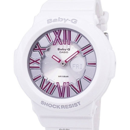 Kunnostettu Casio Baby-G analoginen digitaalinen neonvalaisin Quartz BGA-160-7B2DR naisten kello