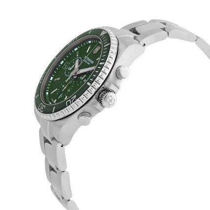 Victorinox Sveitsin armeijan Maverick Chronograph ruostumattomasta teräksestä vihreä kellotaulu kvartsi 241946 100M miesten kell