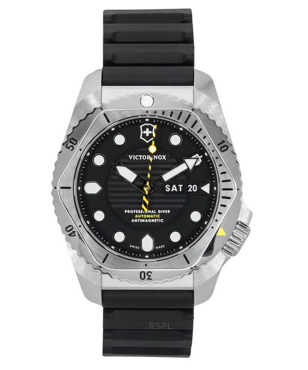 Victorinox Swiss Army Dive Pro kumihihna musta kellotaulu automaattinen sukeltaja 241994 300M miesten kello
