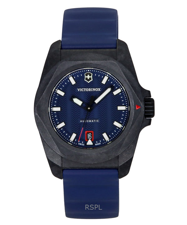 Victorinox INOX kumirannekkeella, sinisellä kellotaululla varustettu automaattinen sukeltajan 242022-1 200M miesten kello lahjasetillä