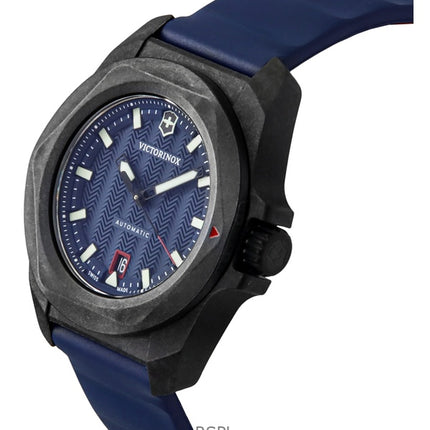 Victorinox INOX kumirannekkeella, sinisellä kellotaululla varustettu automaattinen sukeltajan 242022-1 200M miesten kello lahjasetillä