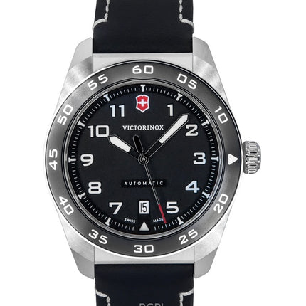 Victorinox Swiss Army -nahkahihnalla varustettu automaattinen 242044 100M miesten kello