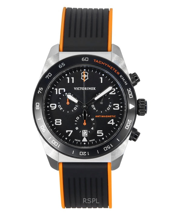 Victorinox Swiss Army Chronograph -kvartsikello, musta kellotaulu, 242050, miesten kello