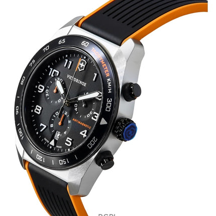 Victorinox Swiss Army Chronograph -kvartsikello, musta kellotaulu, 242050, miesten kello