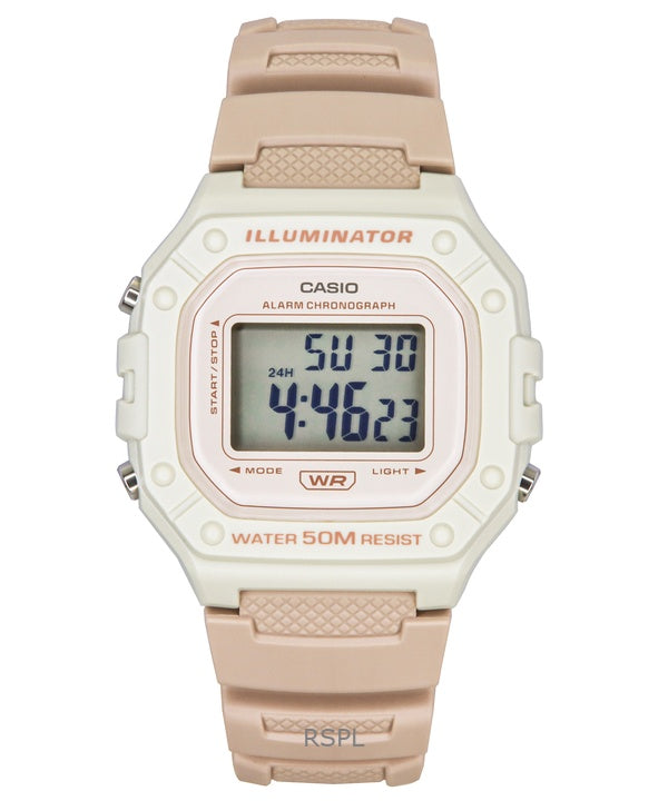 Casio POP digitaalinen hartsiranneke kvartsi W-218HC-4A2V unisex-kello