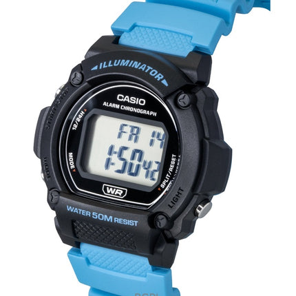 Casio Standard Digital Blue Harts Strap Quartz W-219H-2A2V Miesten Kello