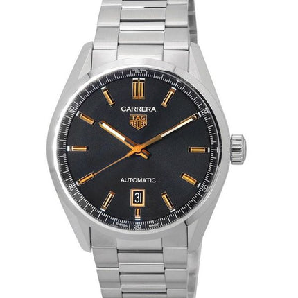 TAG Heuer Carrera ruostumattomasta teräksestä valmistettu musta kellotaulu automaattinen WBN2113.BA0639 100M miesten kello