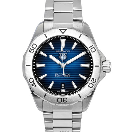 Tag Heuer Aquaracer ruostumattomasta teräksestä valmistettu sininen kellotaulu automaattinen sukeltajan WBP2111.BA0627 200M miesten kello