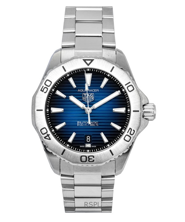 Tag Heuer Aquaracer ruostumattomasta teräksestä valmistettu sininen kellotaulu automaattinen sukeltajan WBP2111.BA0627 200M miesten kello