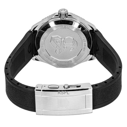 Tag Heuer Aquaracer -kumisilmukka mustalla taululla automaattinen sukeltajan WBP5110.FT6257 300M miesten kello