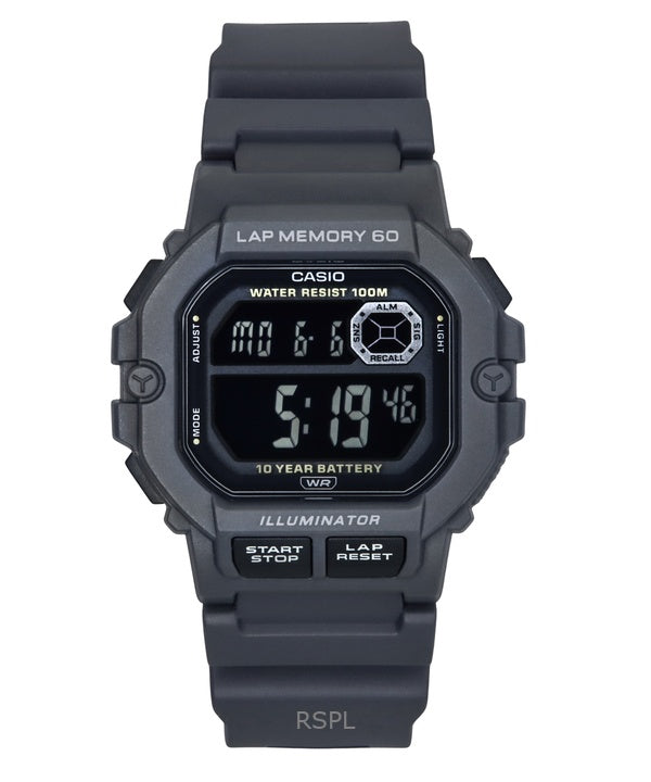 Casio Standard digitaalinen hartsihihna kvartsi WS-1400H-8BV 100M miesten kello