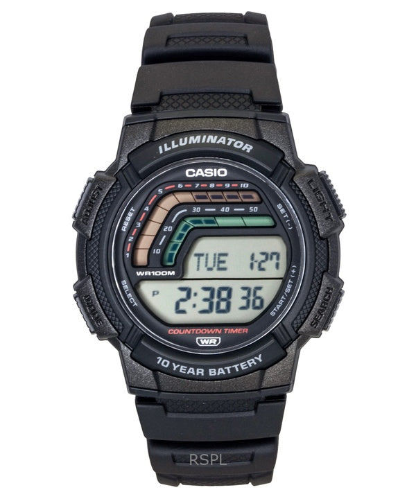 Casio digitaalinen hartsiranneke kvartsi WS-1800-1AV 100M miesten kello