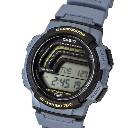 Casio digitaalinen hartsiranneke kvartsi WS-1800-2AV 100M miesten kello