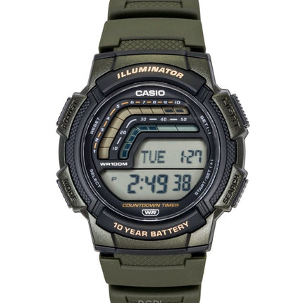 Casio digitaalinen hartsiranneke kvartsi WS-1800-3AV 100M miesten kello